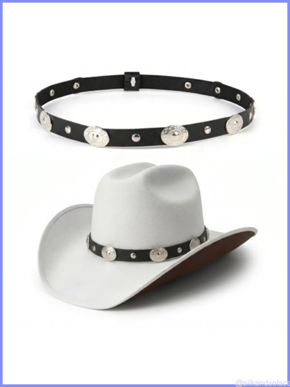 Adjustable Leather Style Hat Band Western Cowboy Wide Brim Decor 1 Pack